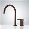 Fontana Commercial Light Oil Rubbed Bronze Touch Less Automatic Sensor Faucet & Manual Soap Dispenser